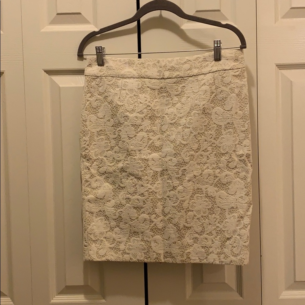 Cream Lace Cynthia Rowley Skirt